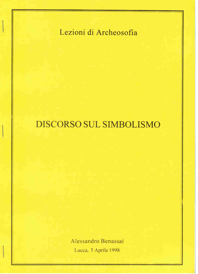DISCORSO SUL SIMBOLISMO Lucca 5 aprile 1998