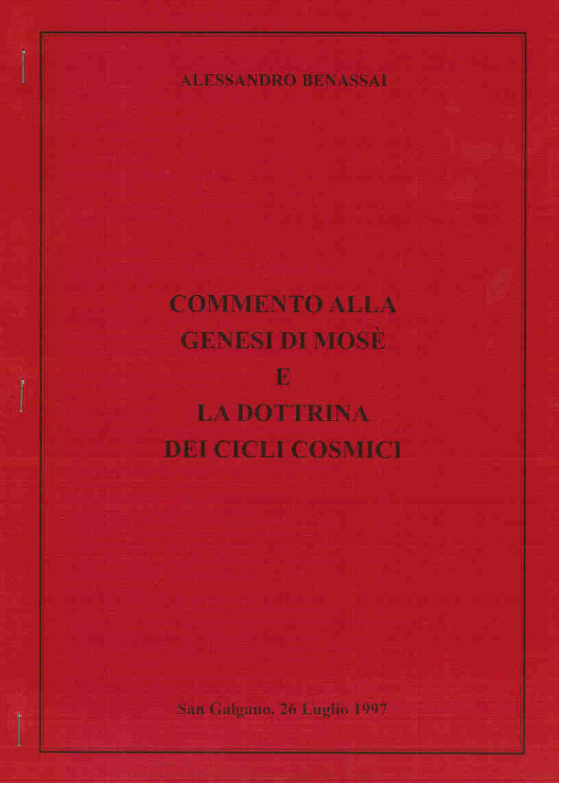 COMMENTO ALLA GENESI DI MOSÈ E LA DOTTRINA DEI CICLI COSMICI